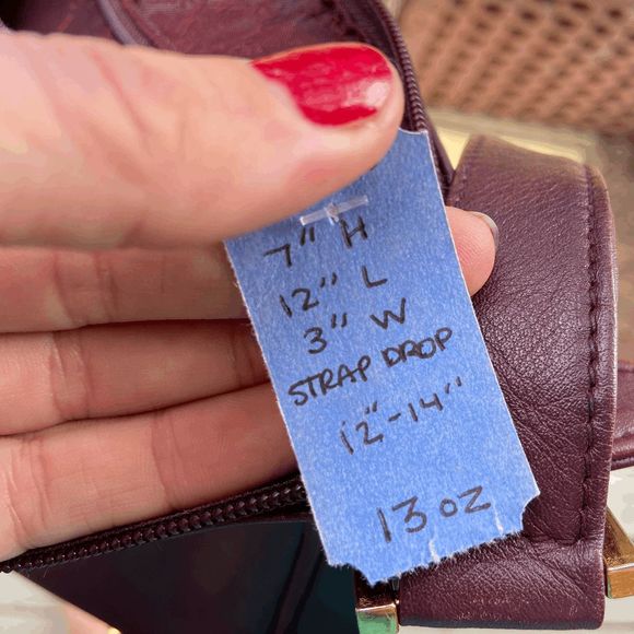 Etienne Aigner Burgundy Full-Grain Leather Shoulder Bag VTG 90s - Picture 7 of 11